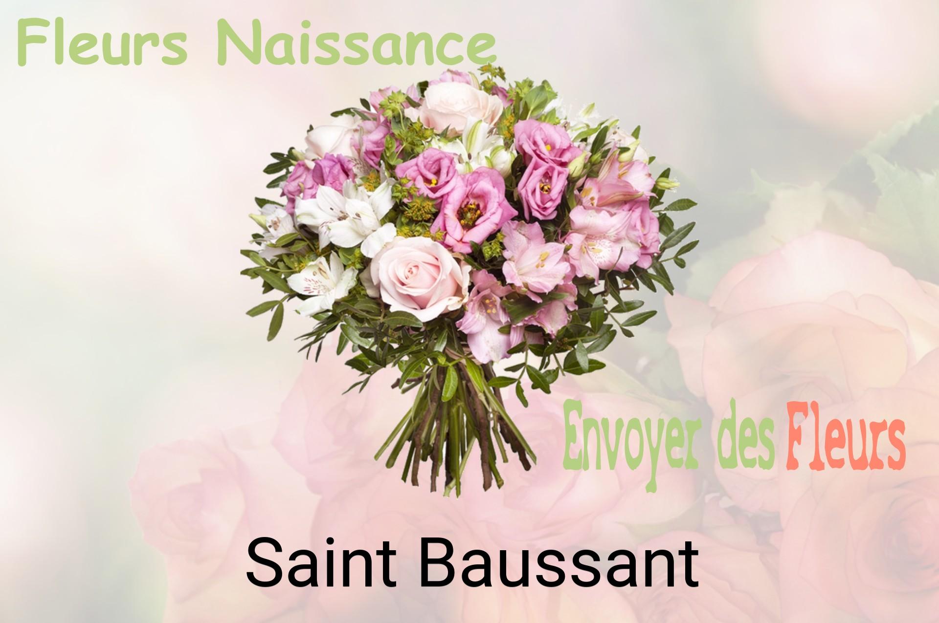Bouquet de fleurs de naissance livré à Saint-Baussant